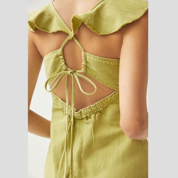 Anthropologie Pilcro Flutter Sleeve Midi Dress size M - Picture 4 of 4